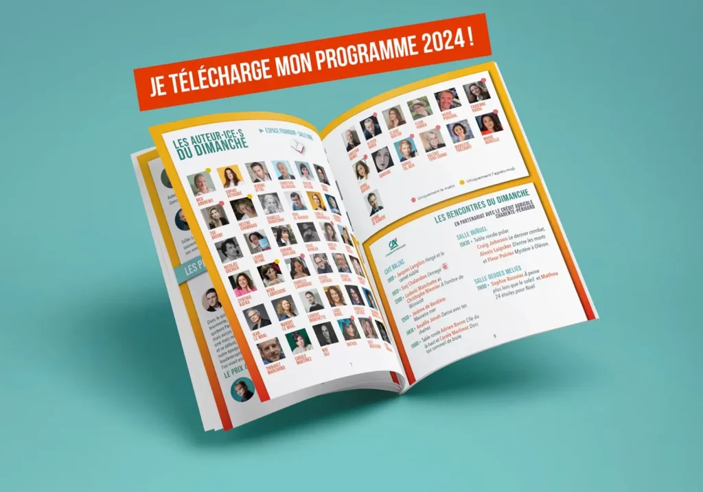 Programme Angoulême Se Livre 2024 mockup