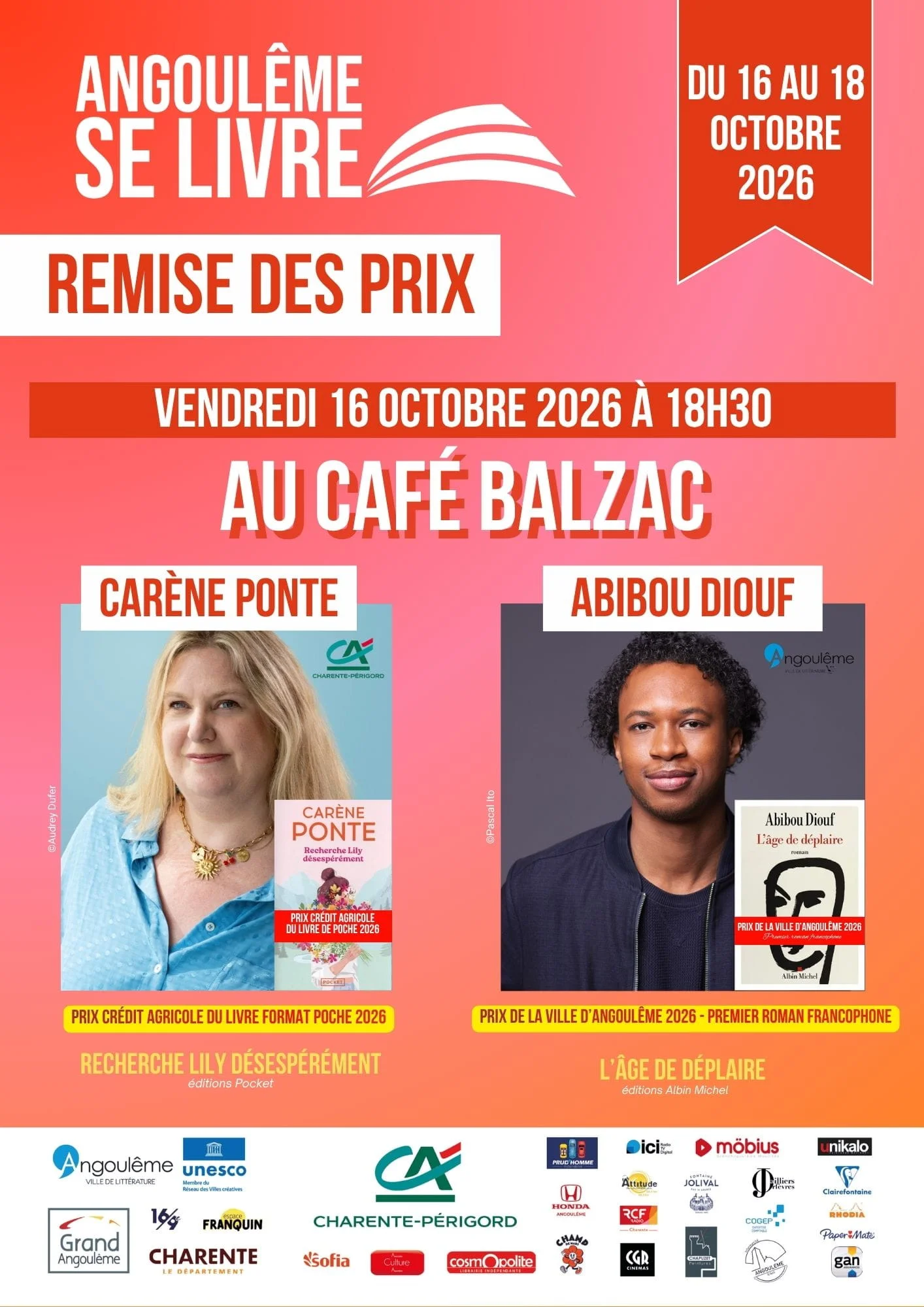 Inauguration et remise des prix Angoulême Se Livre 2026